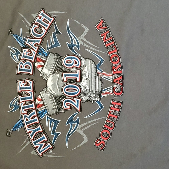 2019 Myrtle Beach Bike Week Tee Shirt  EUC - Picture 2 of 5